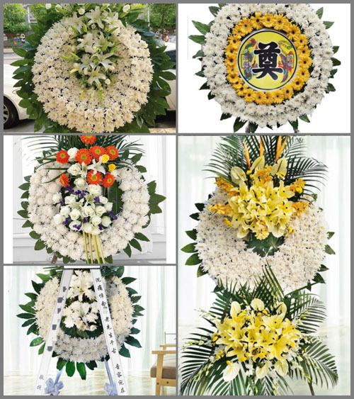 安徽宣城市绩溪县金沙镇黄土坎村花圈速递